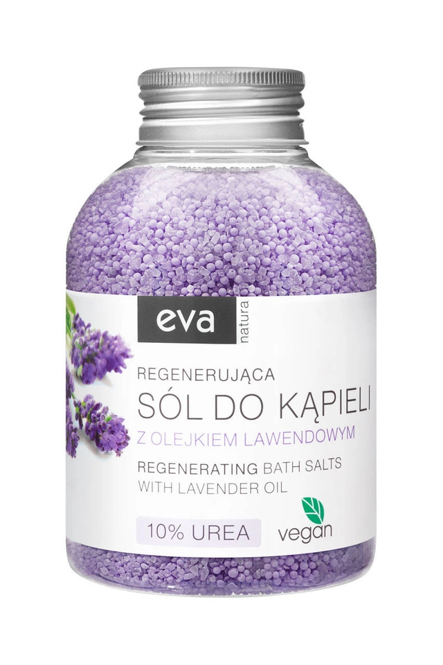 Eva Natura regenerująca sól do kąpieli z olejkiem lawendowym + 10% urea 600g