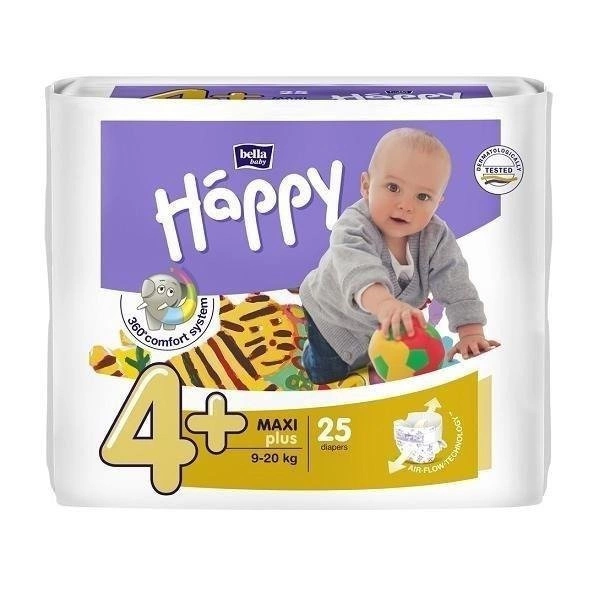Pieluszki dla dzieci Happy Maxi Plus 25 SZT
