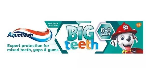 Aquafresh pasta Big Teeth 6-8 lat Psi Patrol 50ml