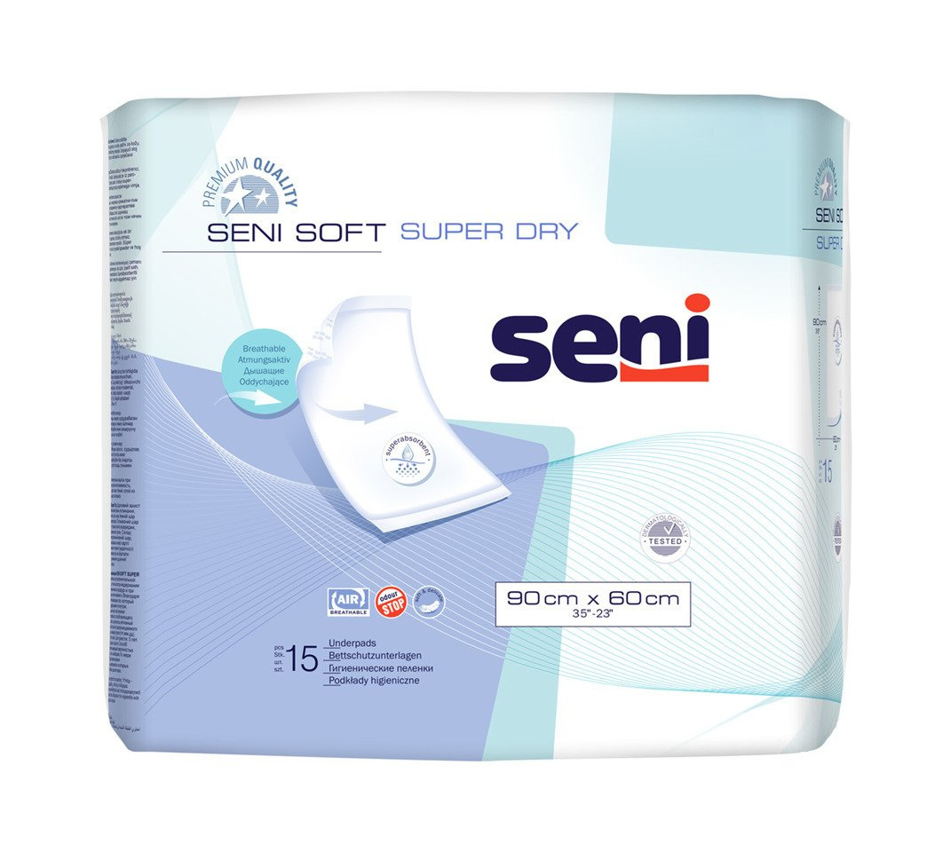 Podkłady higieniczne Seni Soft Super Dry 15 SZT