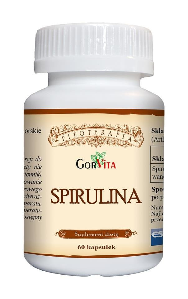 Gorvita Spirulina, uzupełnienie diety 60 kaps.