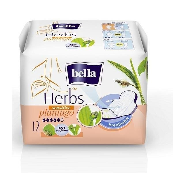 Komfortowe Podpaski Bella Herbs Sensitive 12 SZT